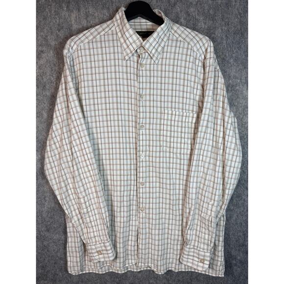 Ermenegildo Zegna Mens Long Sleeve Plaid Button Down - XL - Picture 1 of 8